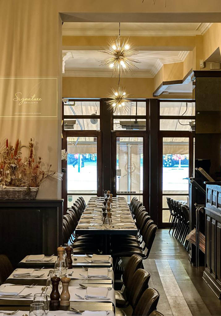 brasserie signature event front section